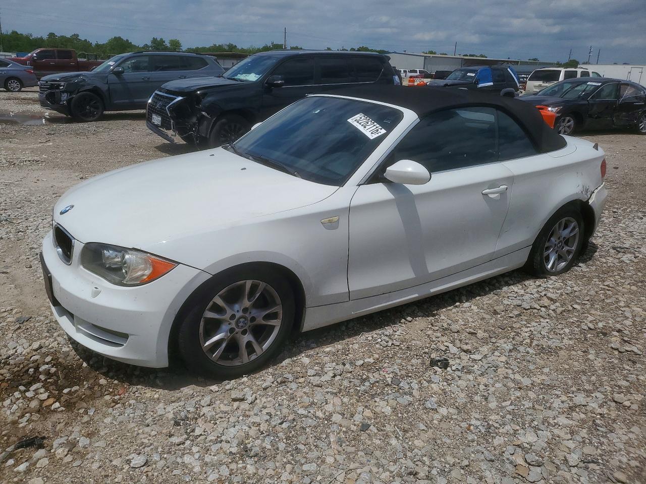 2008 Bmw 128 White vin: WBAUL73538VE89940