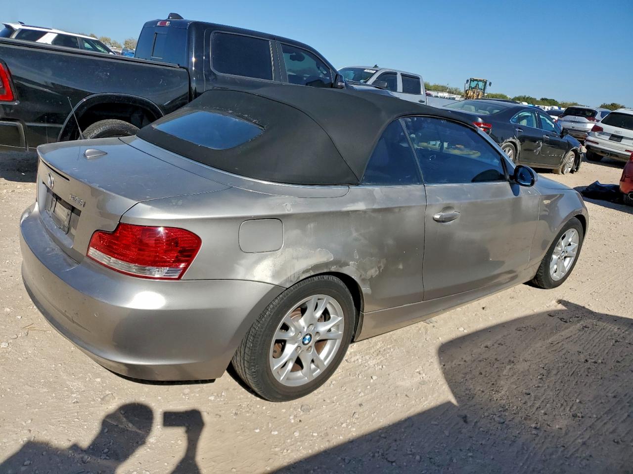 2008 Bmw 128 I Silver vin: WBAUL73538VJ74374