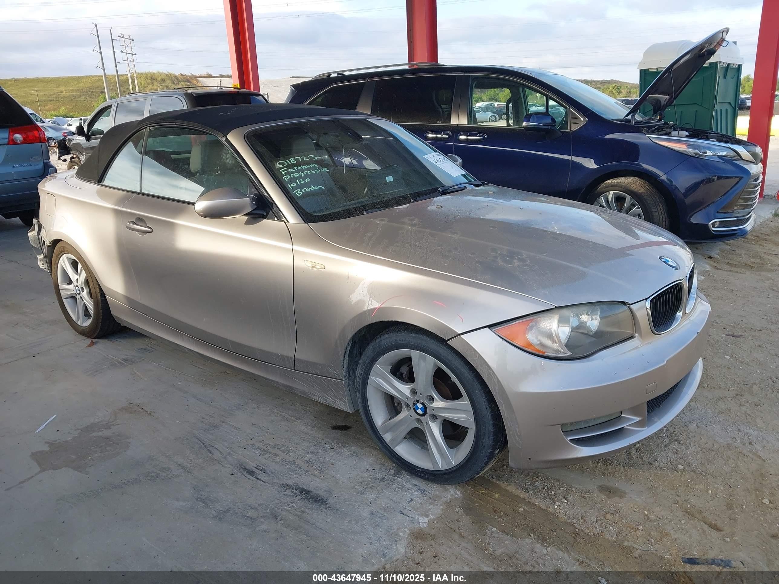 2009 Bmw 128i   Tan vin: WBAUL73539VJ76675