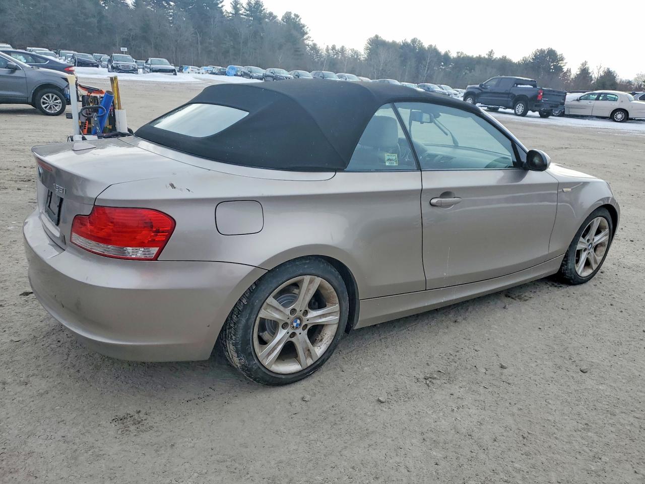 2008 Bmw 128 I Silver vin: WBAUL73548VE88456