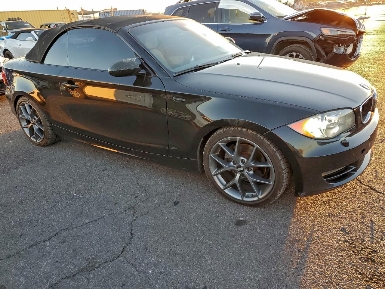 2008 Bmw 128 I Black vin: WBAUL73548VE88974