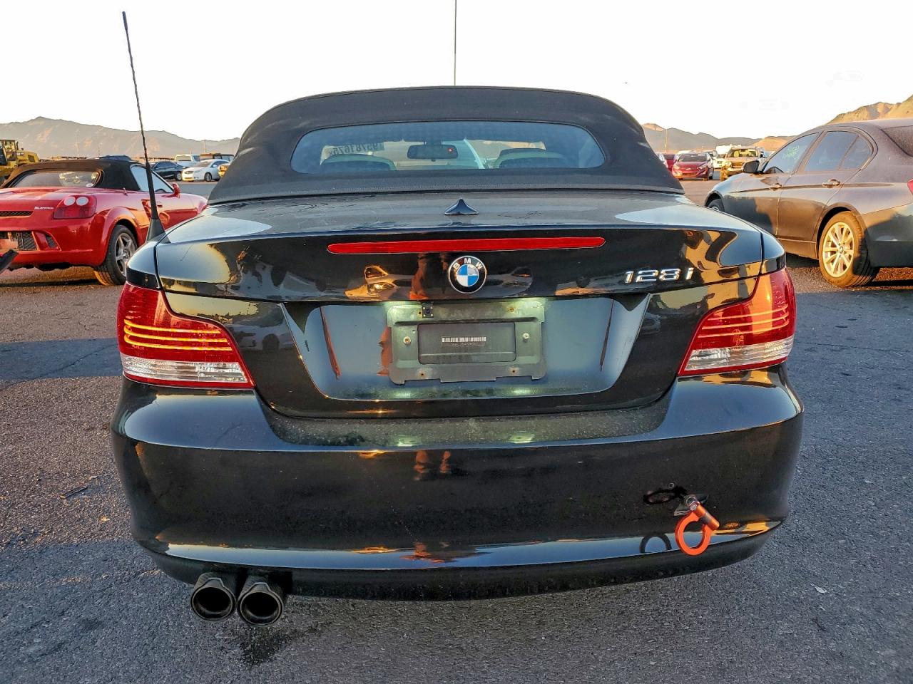 2008 Bmw 128 I Black vin: WBAUL73548VE88974
