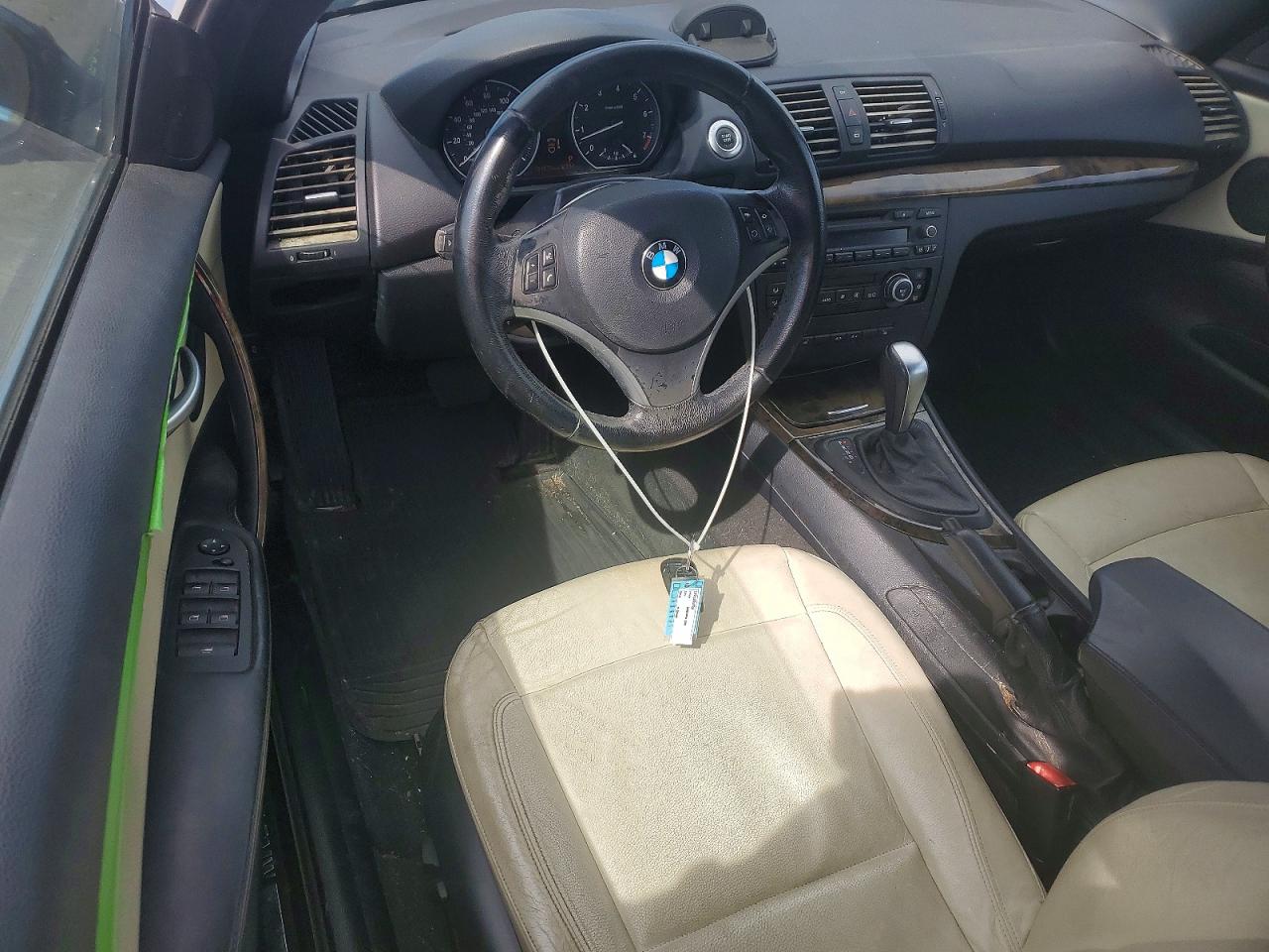 2008 Bmw 128 I Black vin: WBAUL73558VJ73985