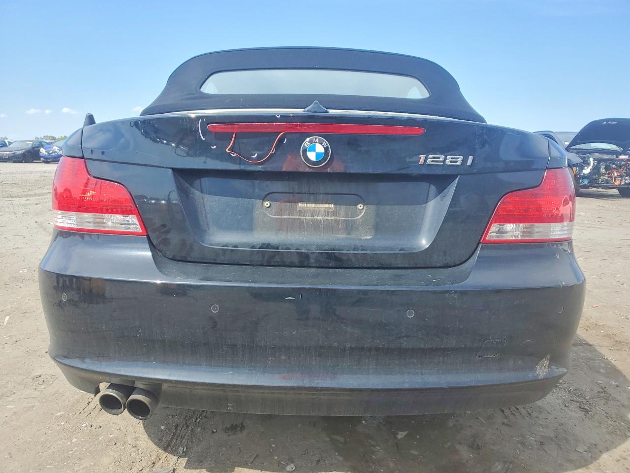 2008 Bmw 128 I Black vin: WBAUL73558VJ73985