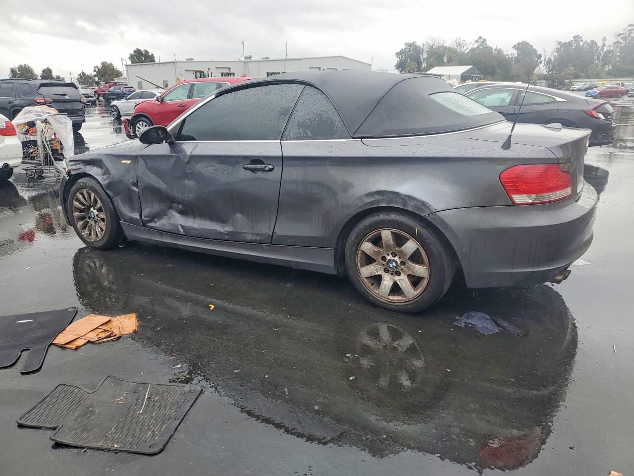 2008 Bmw 128 I Charcoal vin: WBAUL73568VE89995