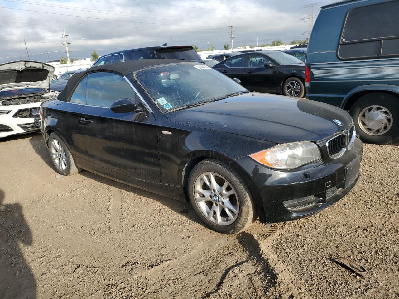 2009 Bmw 128 I Black vin: WBAUL73569VJ74922