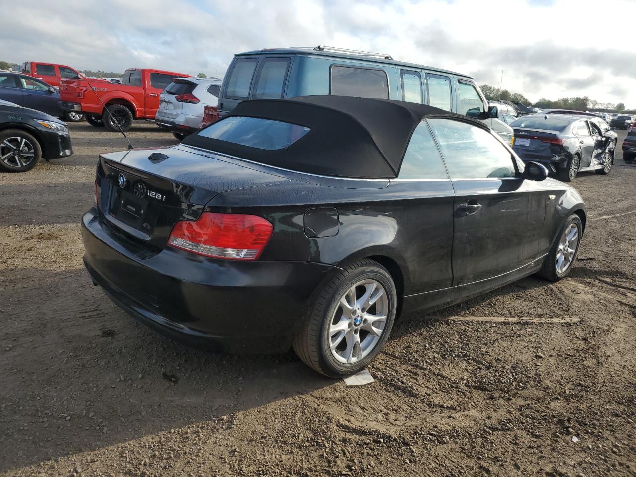 2009 Bmw 128 I Black vin: WBAUL73569VJ74922
