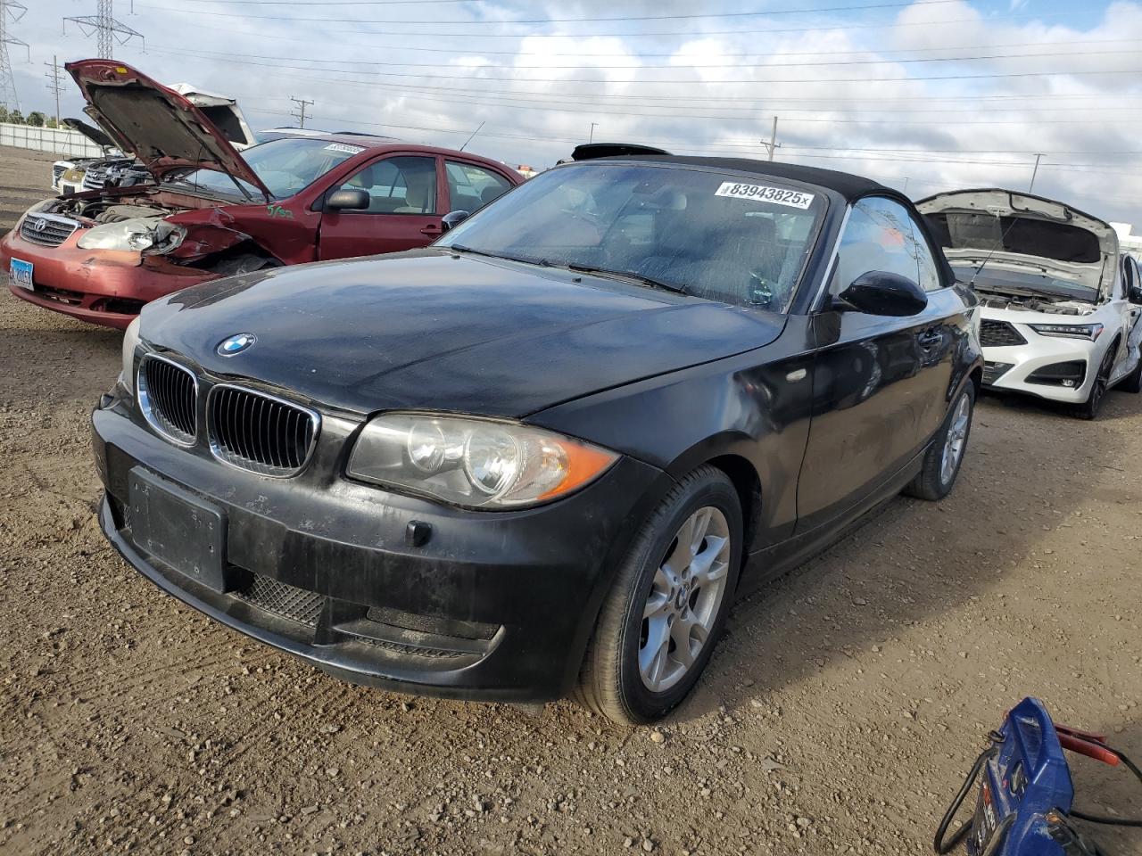 2009 Bmw 128 I Black vin: WBAUL73569VJ74922