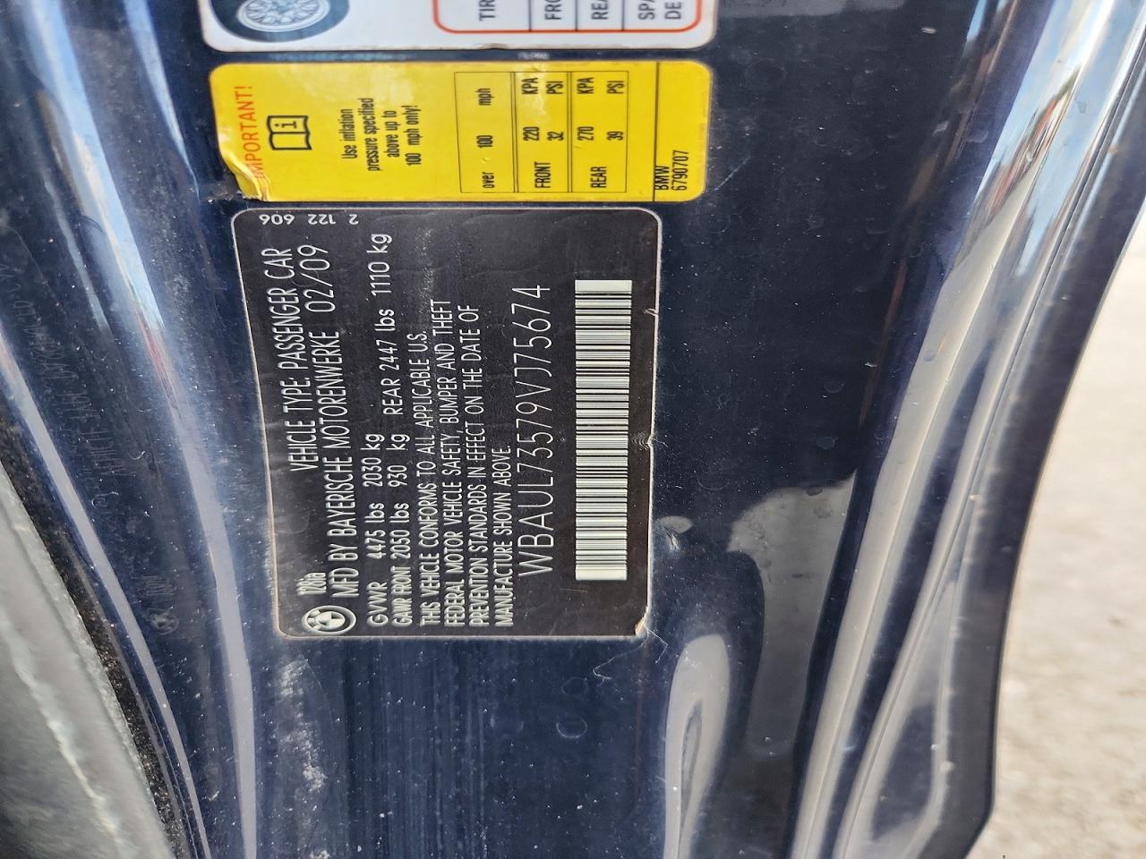2009 Bmw 128 I Синий vin: WBAUL73579VJ75674