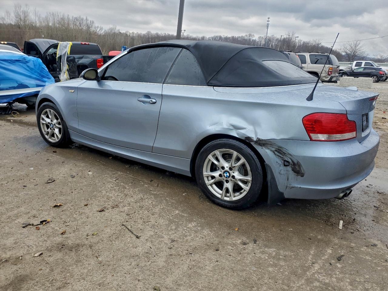 2009 Bmw 128 I Blue vin: WBAUL73599VJ76891