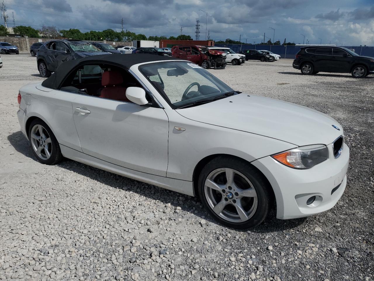 2013 Bmw 128 I White vin: WBAUL7C50DVU10151