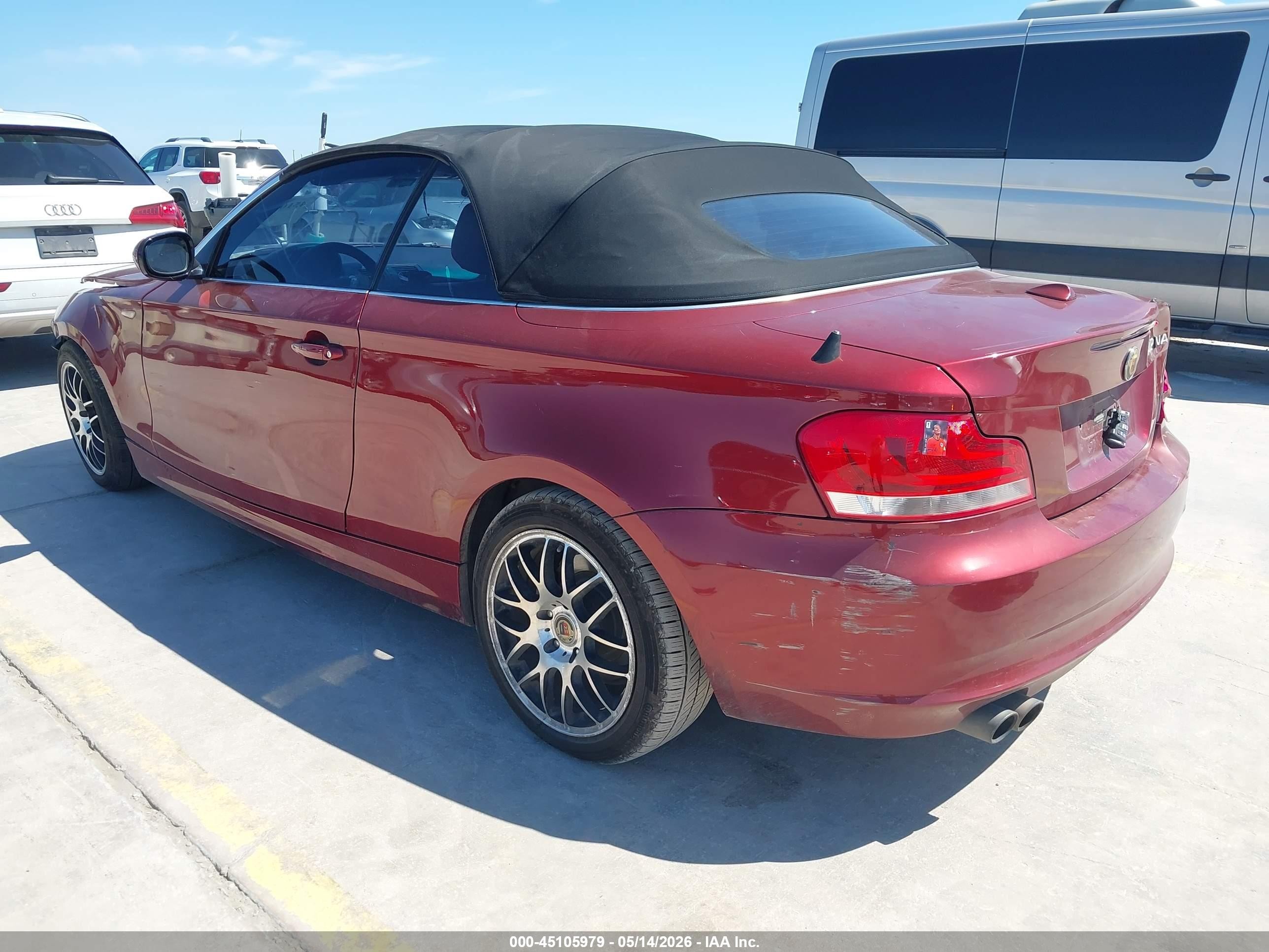 2013 Bmw 128i Red vin: WBAUL7C51DVU08442