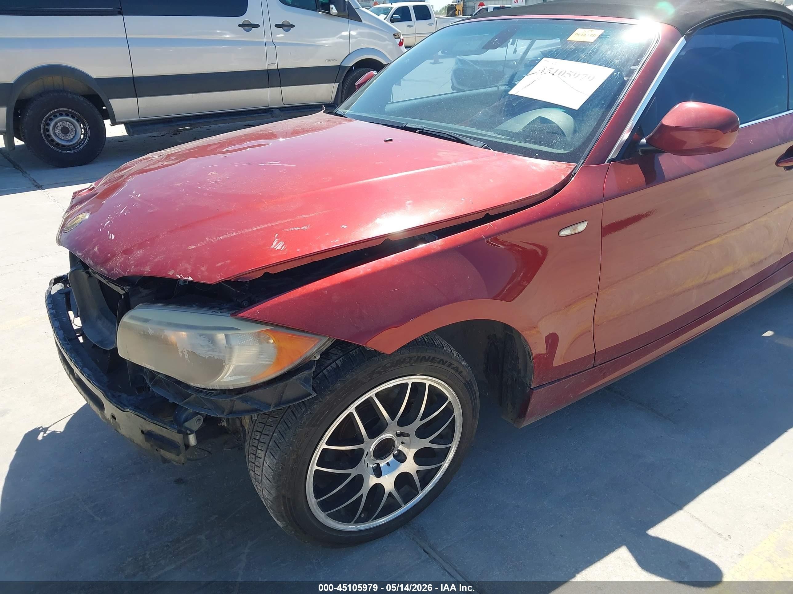 2013 Bmw 128i Red vin: WBAUL7C51DVU08442