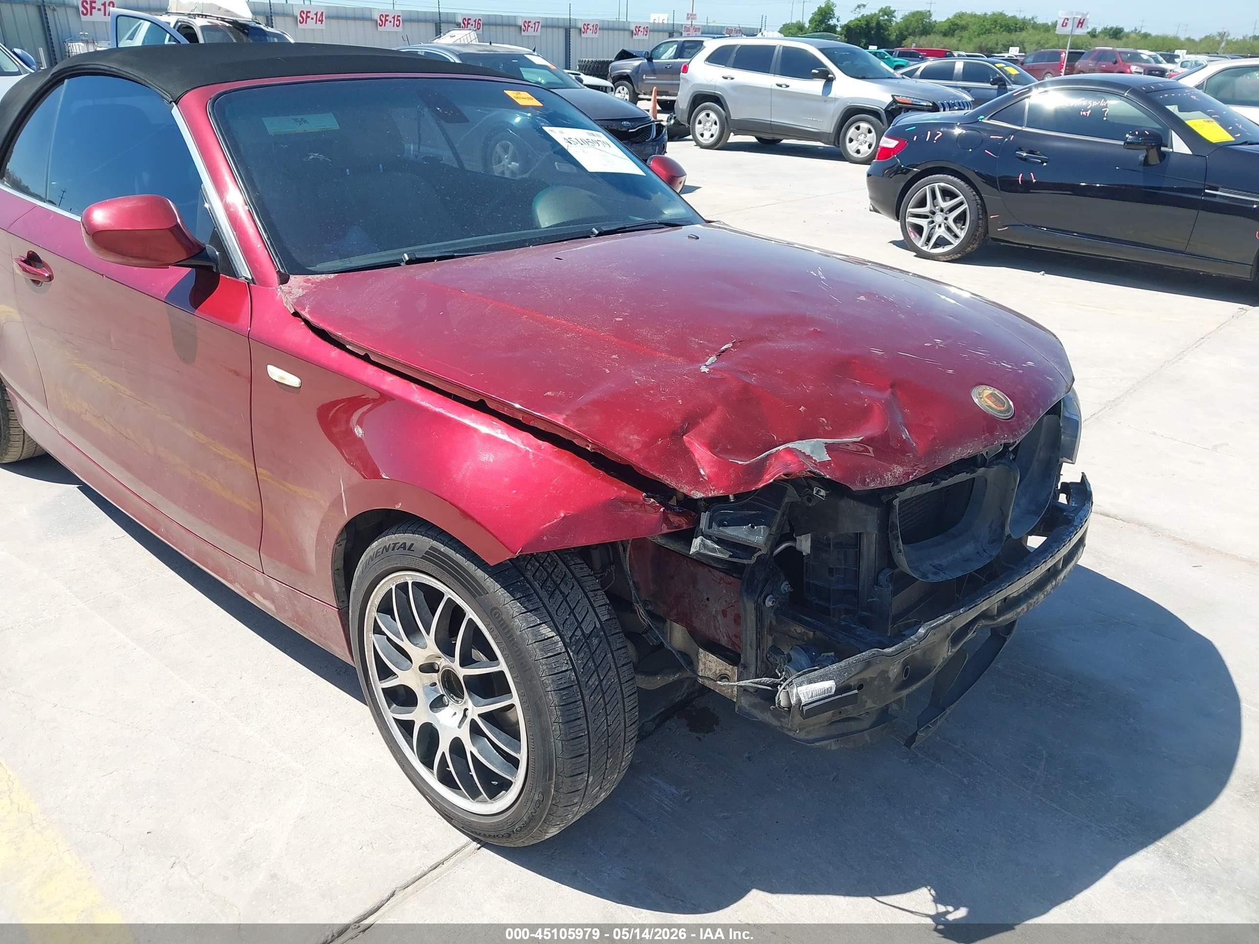 2013 Bmw 128i Red vin: WBAUL7C51DVU08442