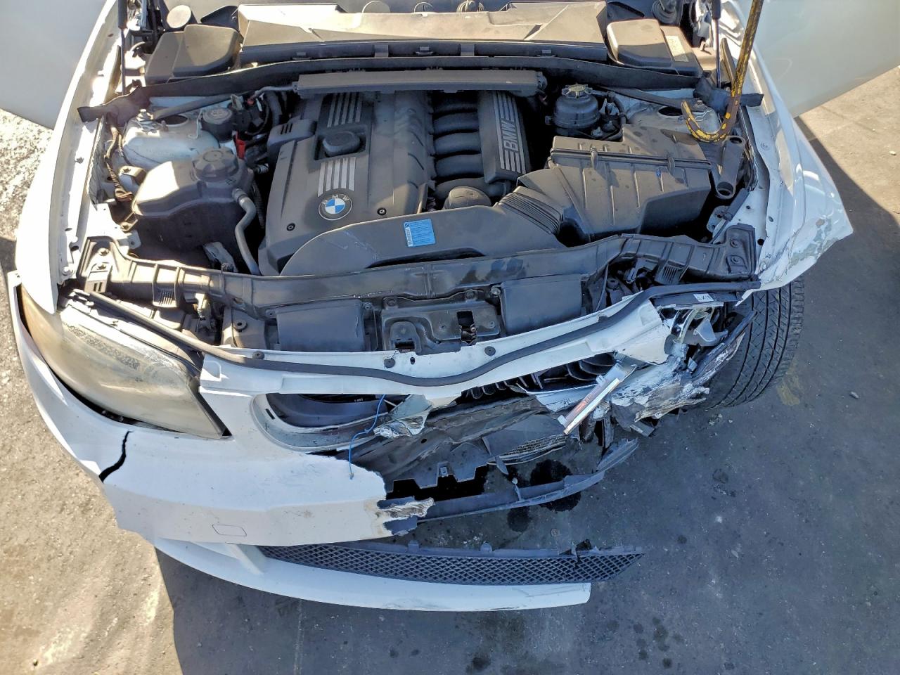 2010 Bmw 128 I White vin: WBAUL7C52AVJ77949