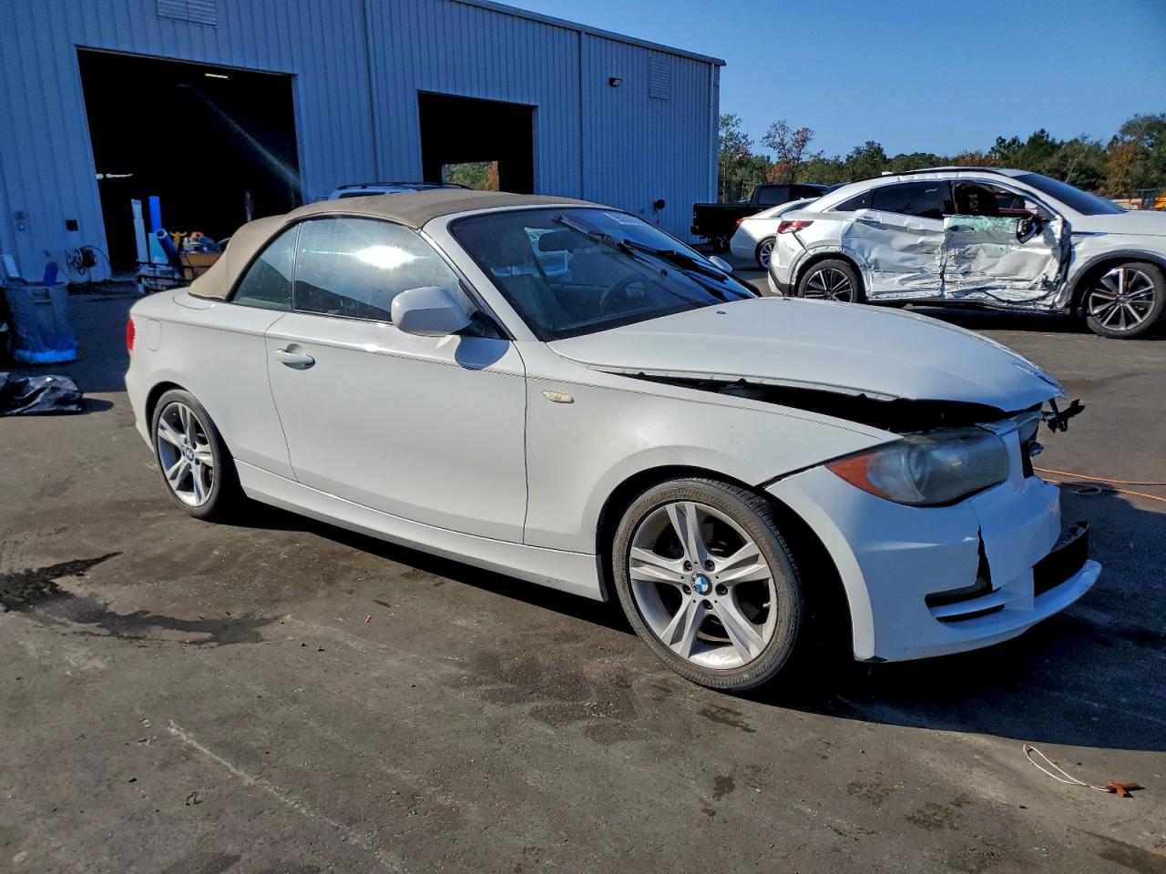 2010 Bmw 128 I White vin: WBAUL7C52AVJ77949