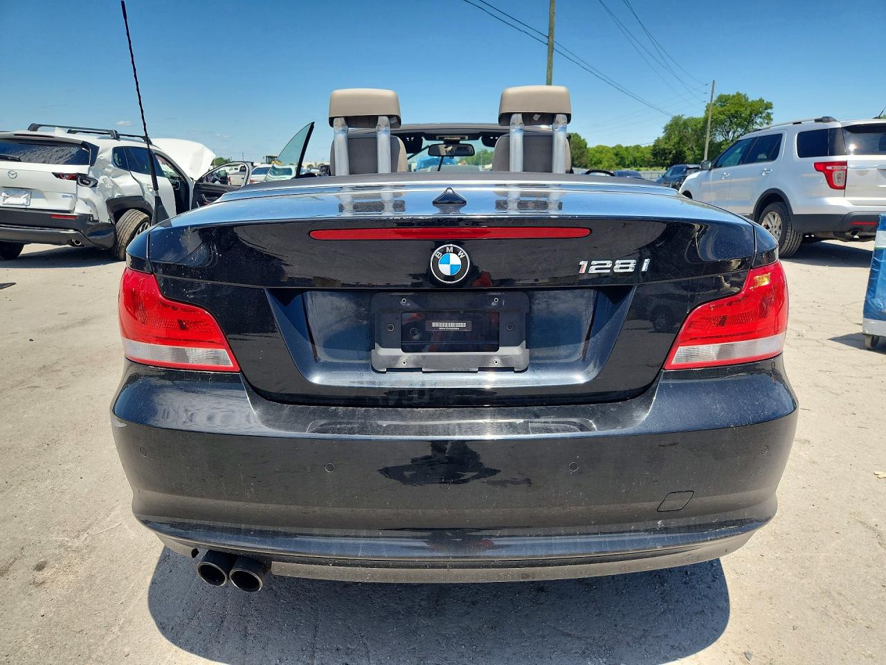 2013 Bmw 128 I Black vin: WBAUL7C52DVU08904