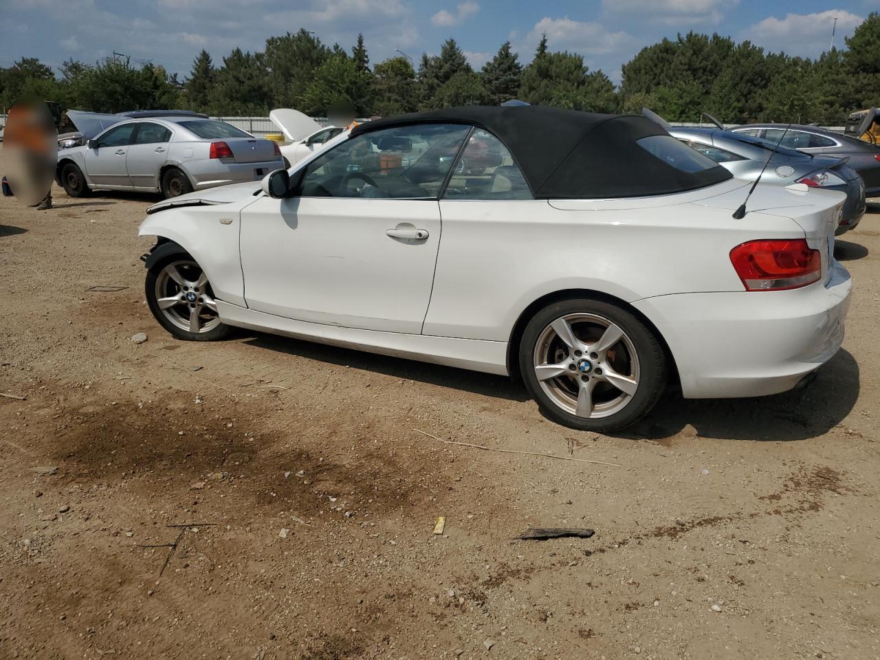 2013 Bmw 128 I White vin: WBAUL7C52DVU09468