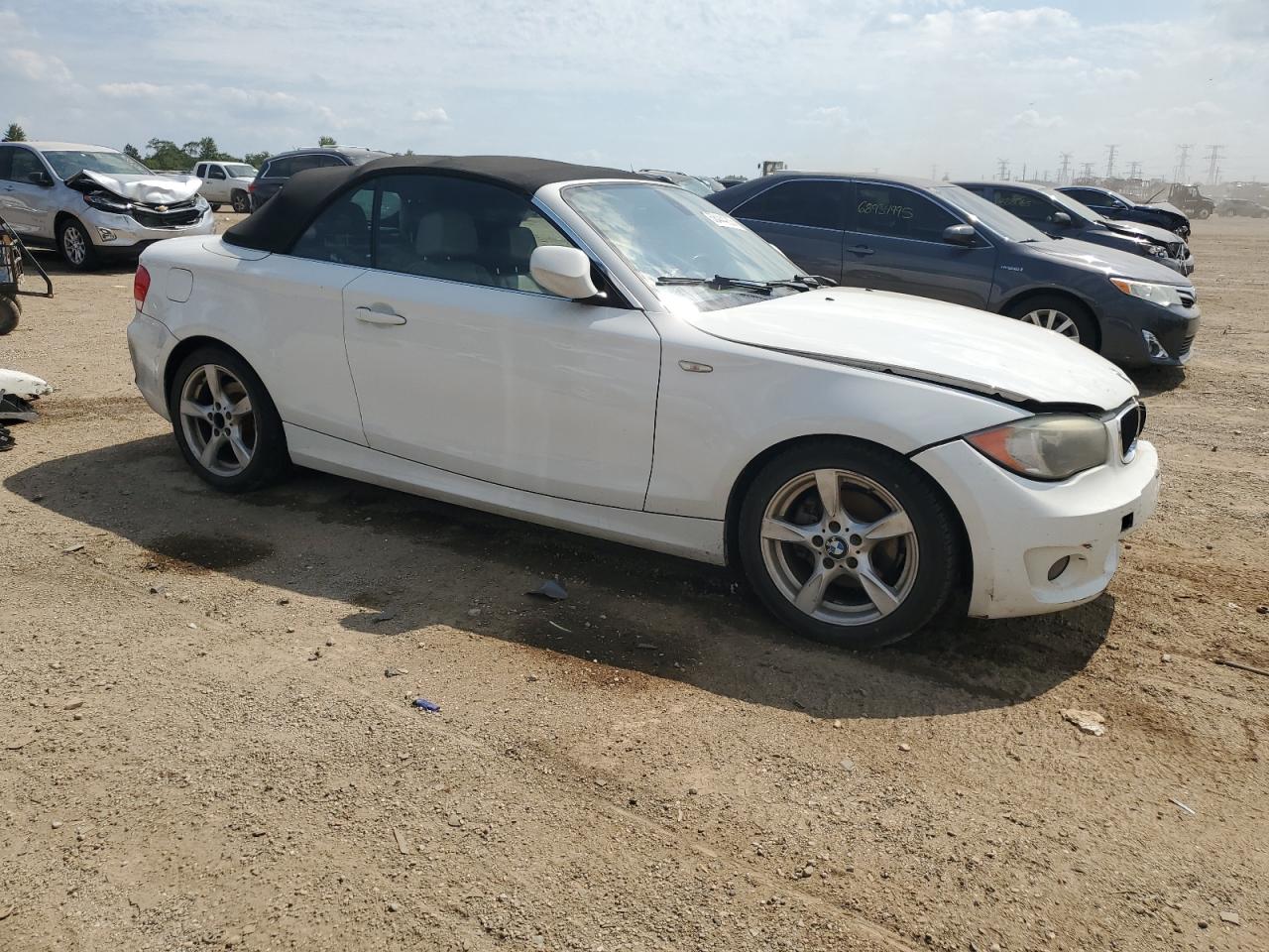 2013 Bmw 128 I White vin: WBAUL7C52DVU09468