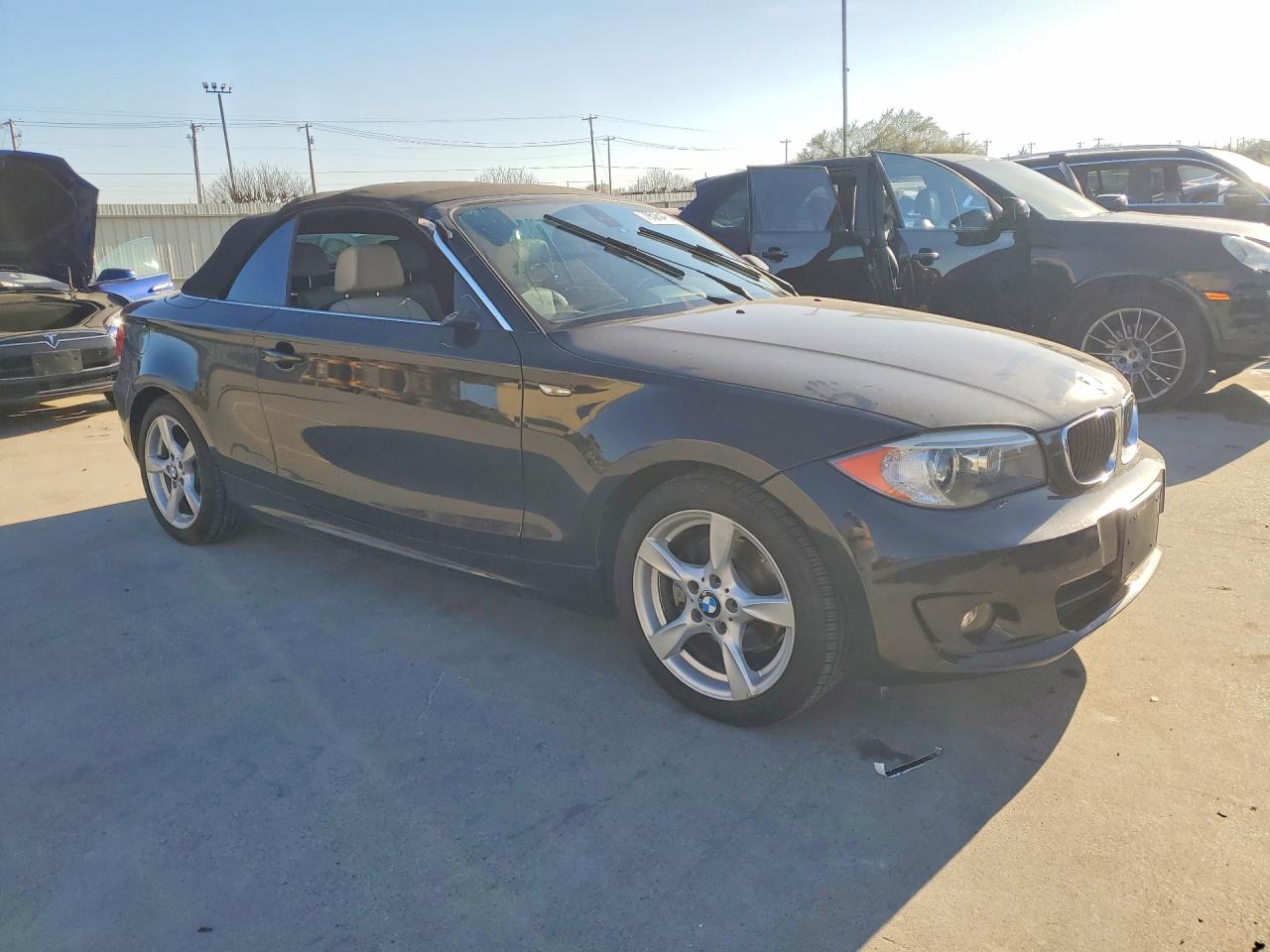2013 Bmw 128 I Black vin: WBAUL7C54DVU08368