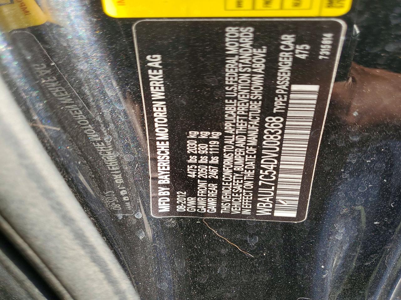 2013 Bmw 128 I Black vin: WBAUL7C54DVU08368