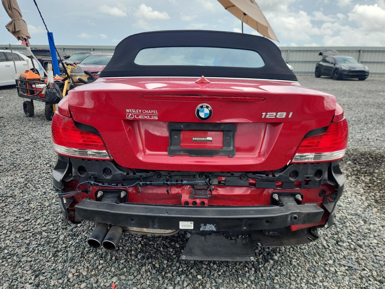 2011 Bmw 128 I Red vin: WBAUL7C55BVM78927