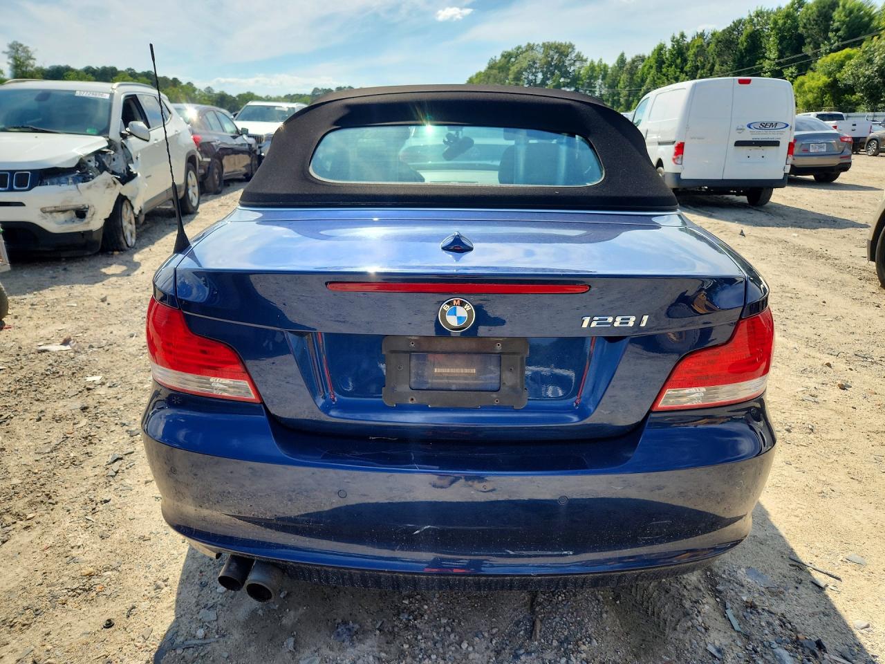 2011 Bmw 128 I Blue vin: WBAUL7C56BVM79746