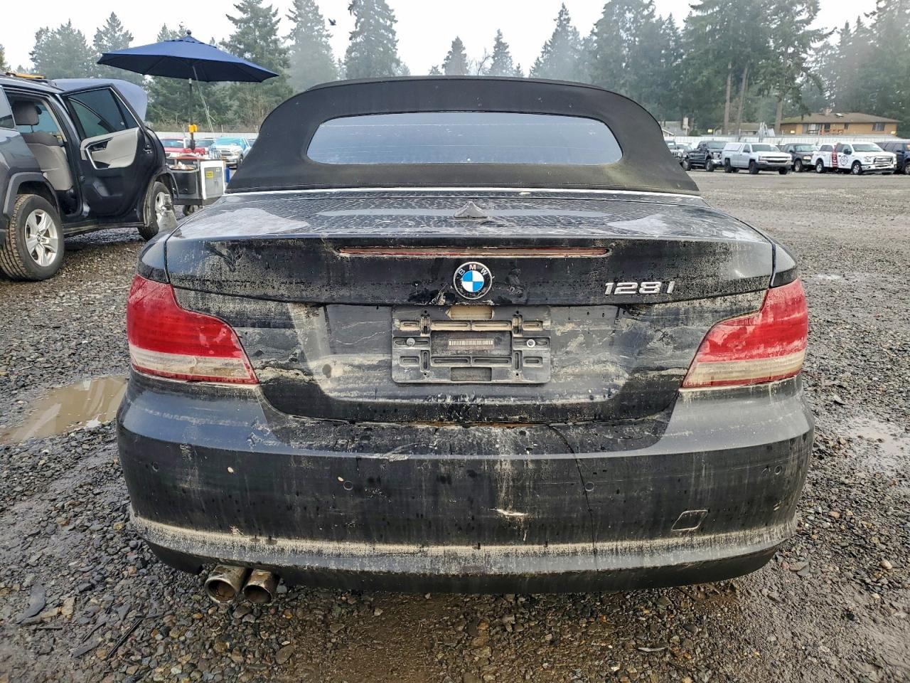 2011 Bmw 128 I Black vin: WBAUL7C56BVM80234