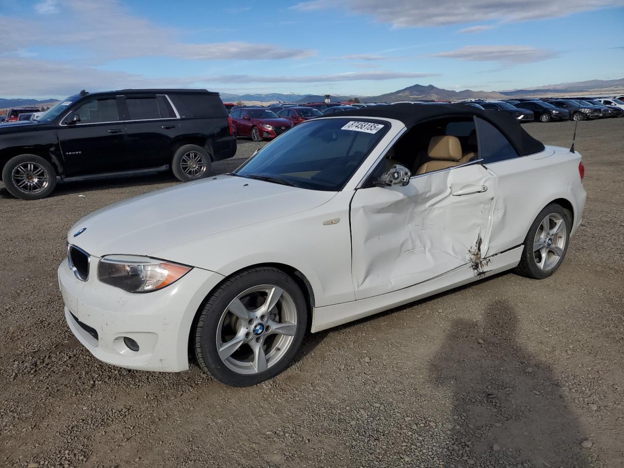 2013 Bmw 128 I White vin: WBAUL7C56DVU10087