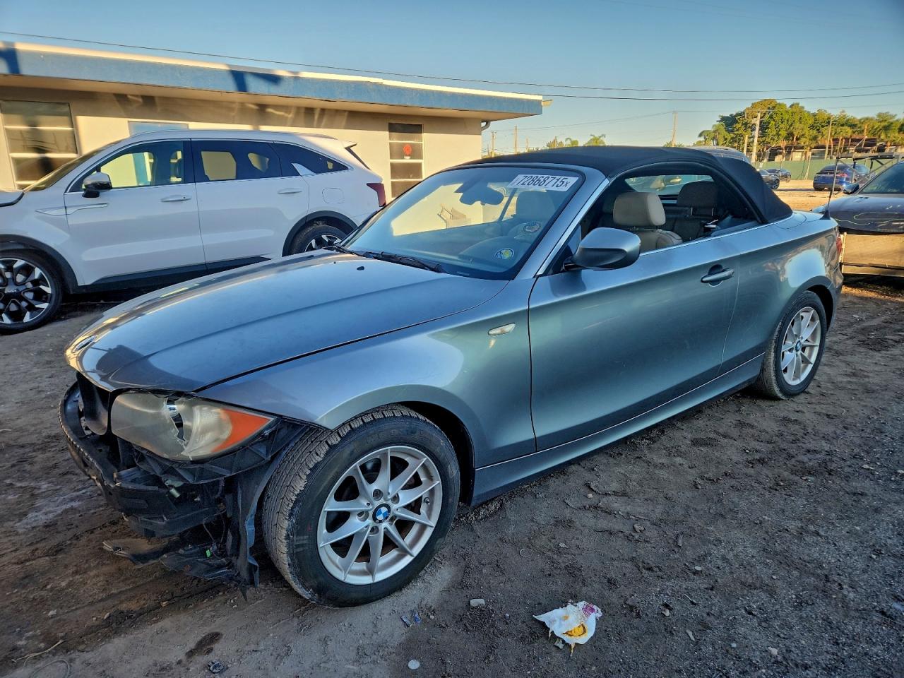 2010 Bmw 128 I Gray vin: WBAUL7C58AVJ77745