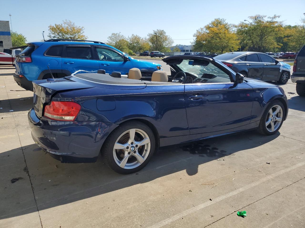 2013 Bmw 128 I Blue vin: WBAUL7C58DVU09622