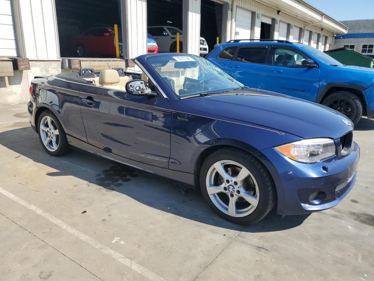 2013 Bmw 128 I Blue vin: WBAUL7C58DVU09622