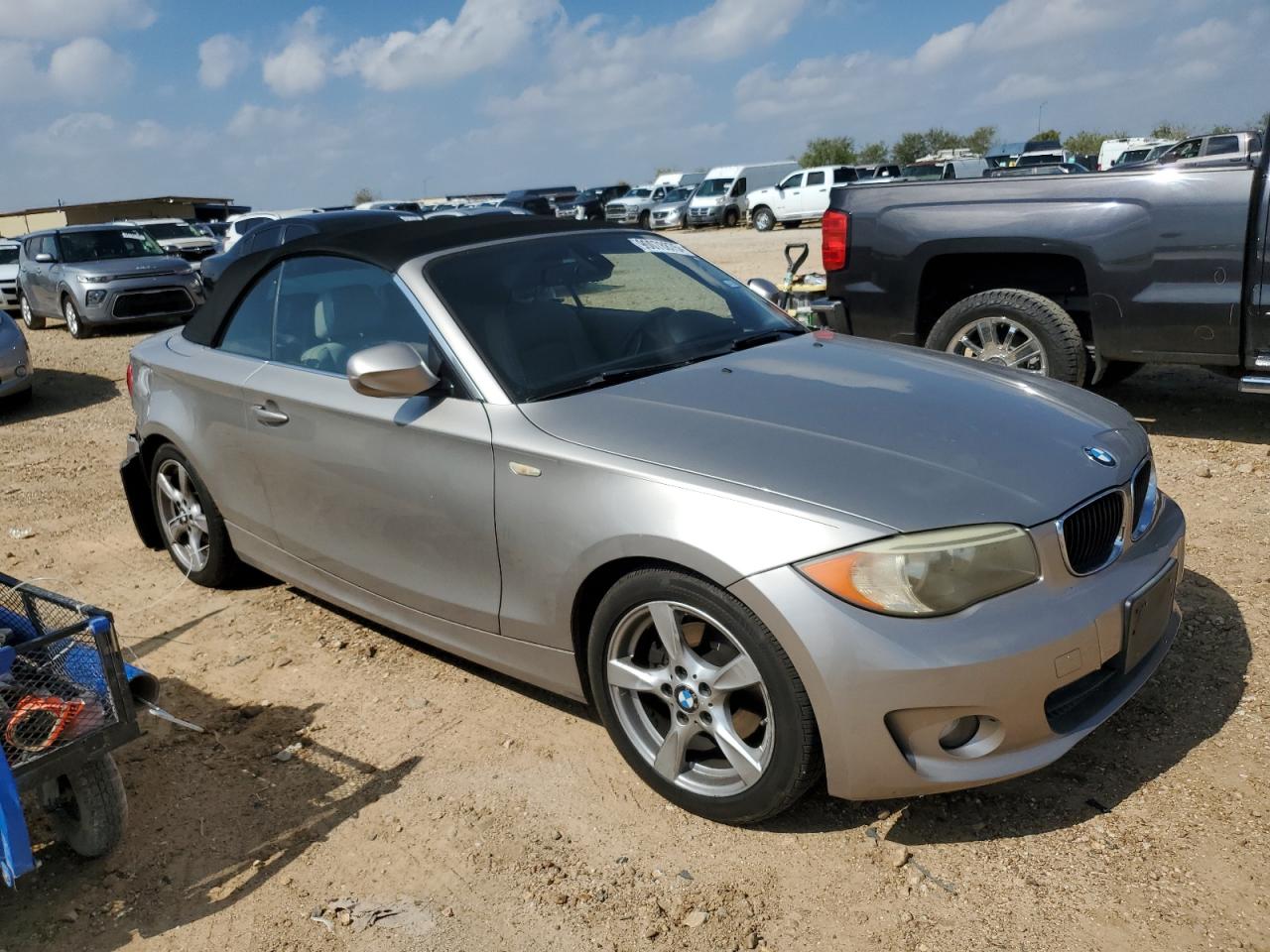 2012 Bmw 128 I Silver vin: WBAUL7C59CVM82254