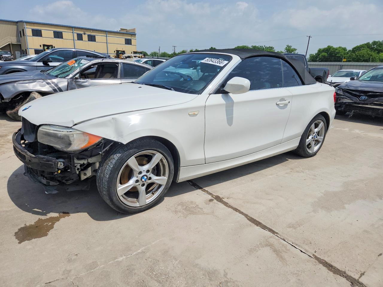2012 Bmw 128 I White vin: WBAUL7C59CVM83176