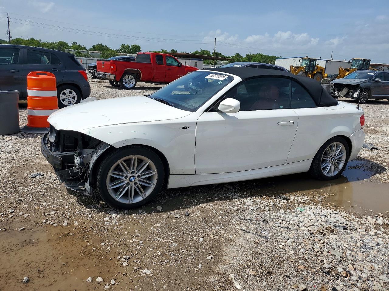 2012 Bmw 128 I White vin: WBAUL7C5XCVM82750