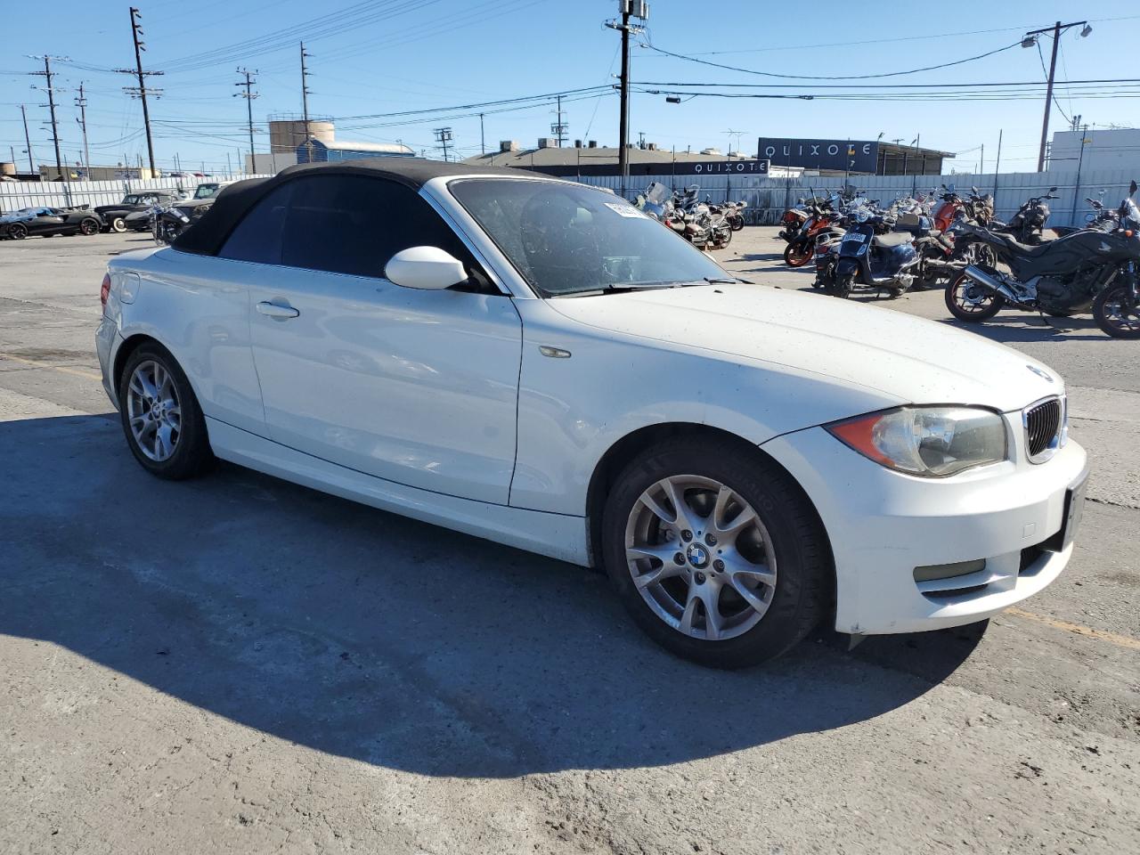 2009 Bmw 128 I White vin: WBAUN13509VH80808