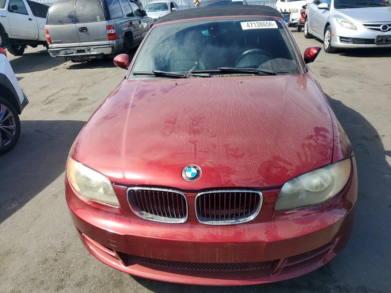 2008 Bmw 128 I Red vin: WBAUN13518VH79875