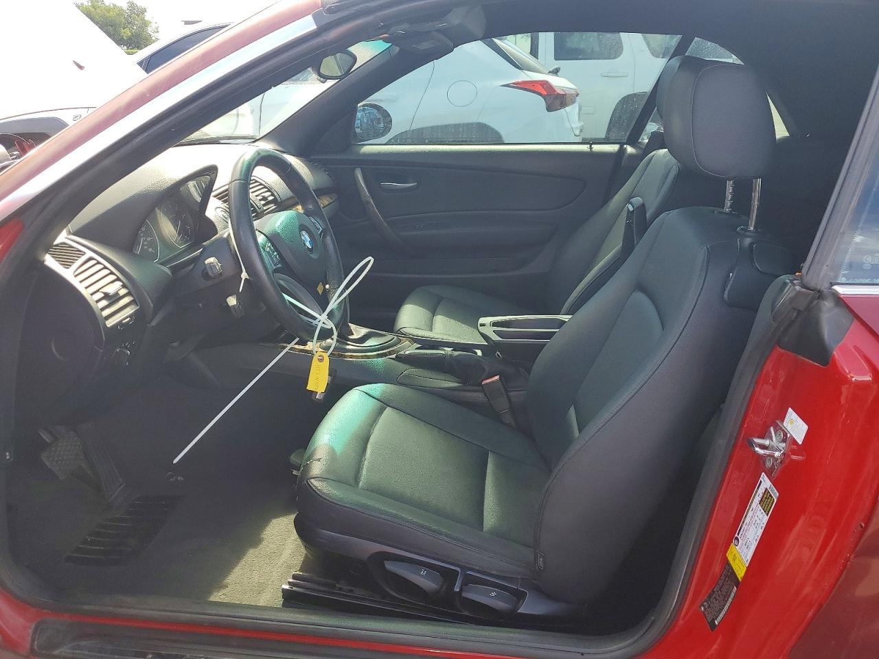 2008 Bmw 128 I Red vin: WBAUN13518VH79875
