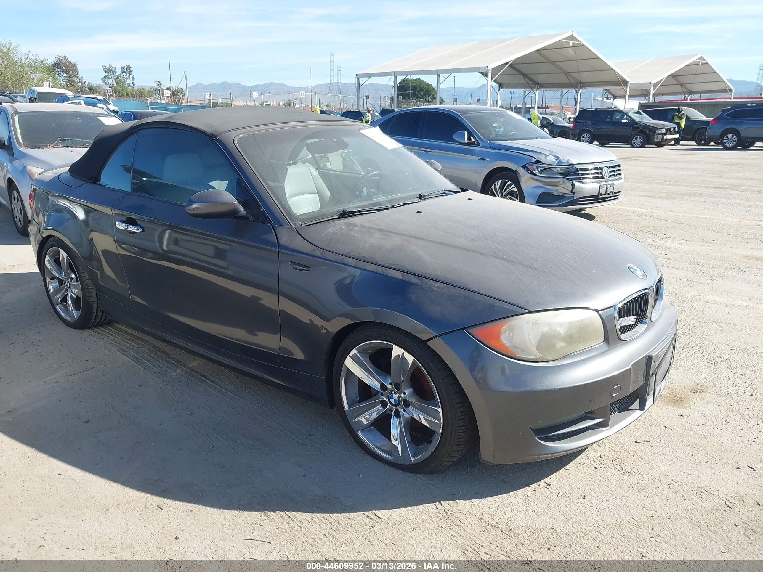 2008 Bmw 128i   Gray vin: WBAUN13548VH79837