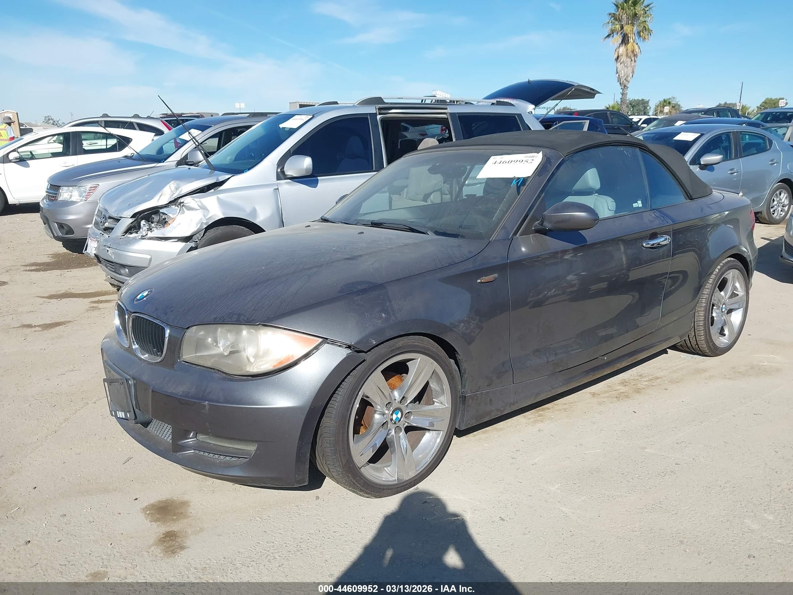 2008 Bmw 128i   Gray vin: WBAUN13548VH79837
