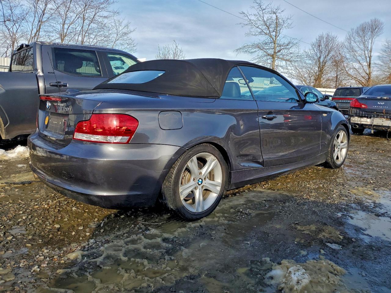 2008 Bmw 128 I Gray vin: WBAUN13548VH79921