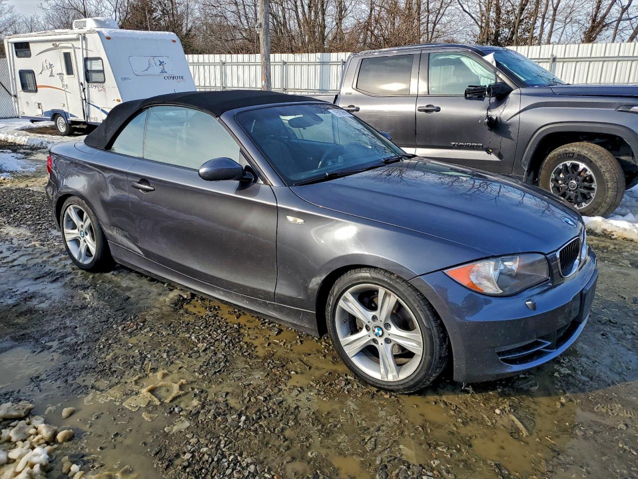 2008 Bmw 128 I Gray vin: WBAUN13548VH79921