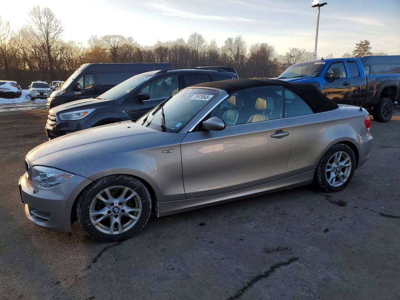 2009 Bmw 128 I Beige vin: WBAUN13549VH80570