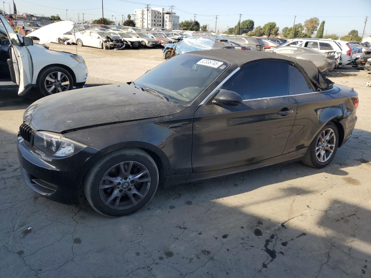 2009 Bmw 128 I Black vin: WBAUN13569VH80702