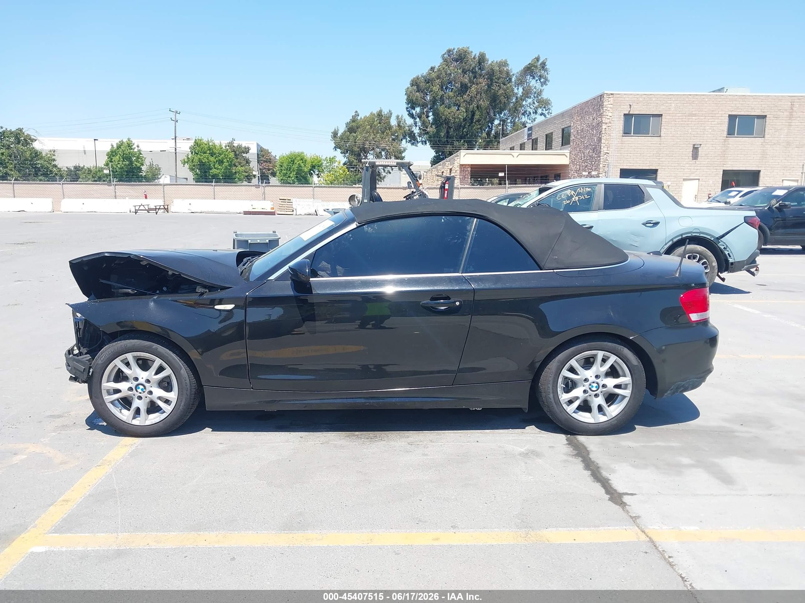 2008 Bmw 128i   Черный vin: WBAUN13598VH80384