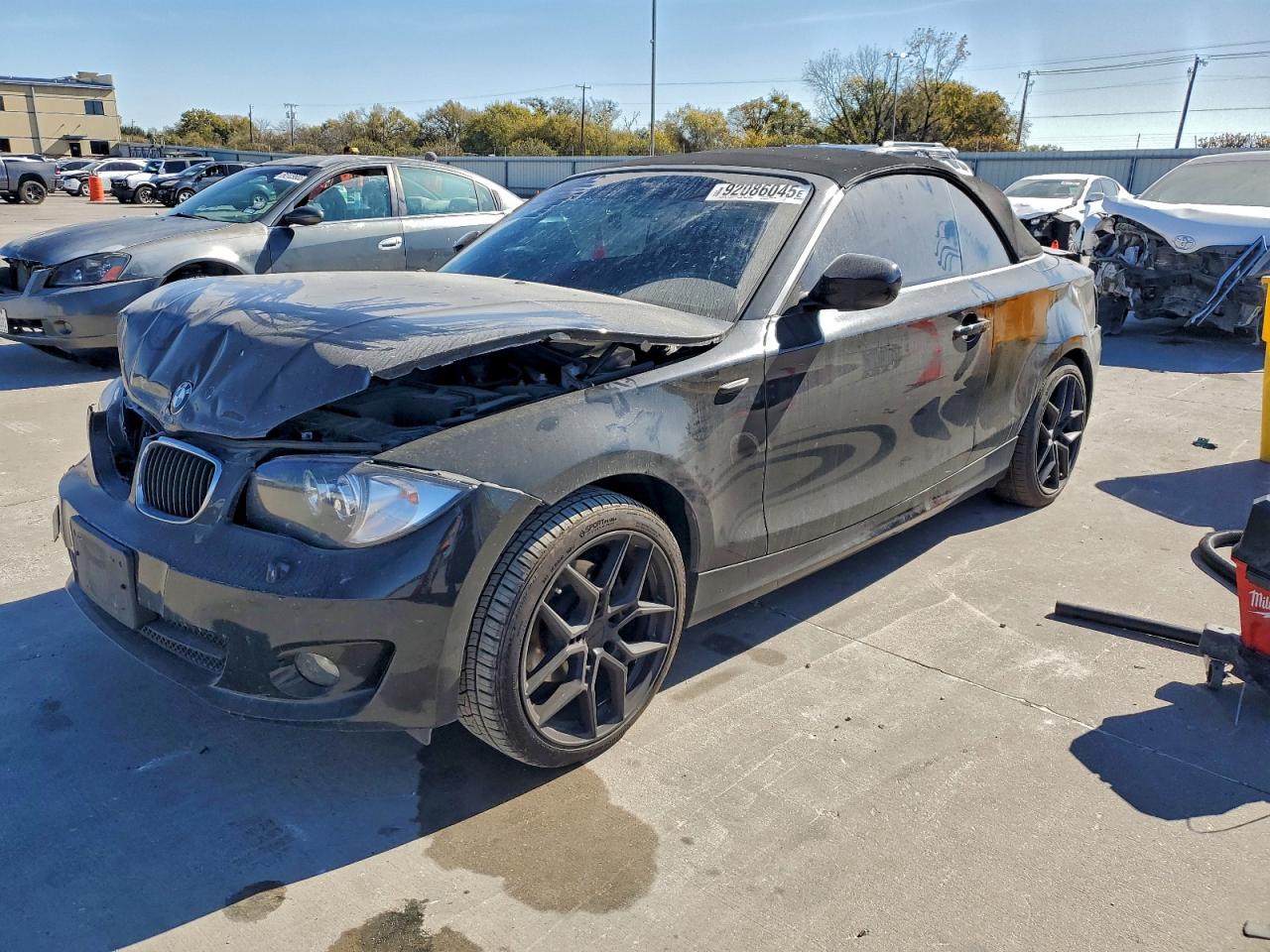 2012 Bmw 128 I Черный vin: WBAUN1C50CVH84414