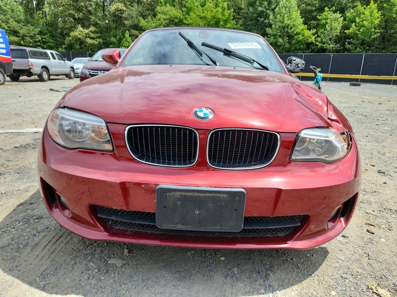 2013 Bmw 128 I Red vin: WBAUN1C52DVR00923