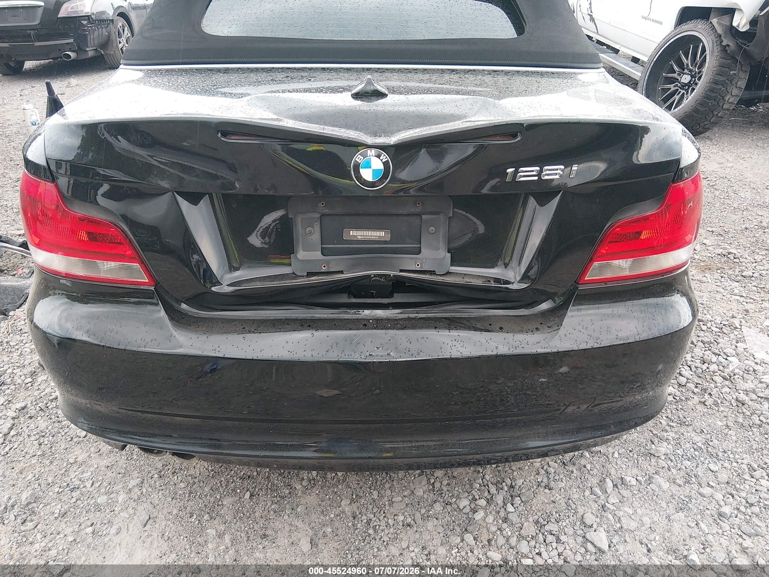2012 Bmw 128i   Black vin: WBAUN1C53CVH84276