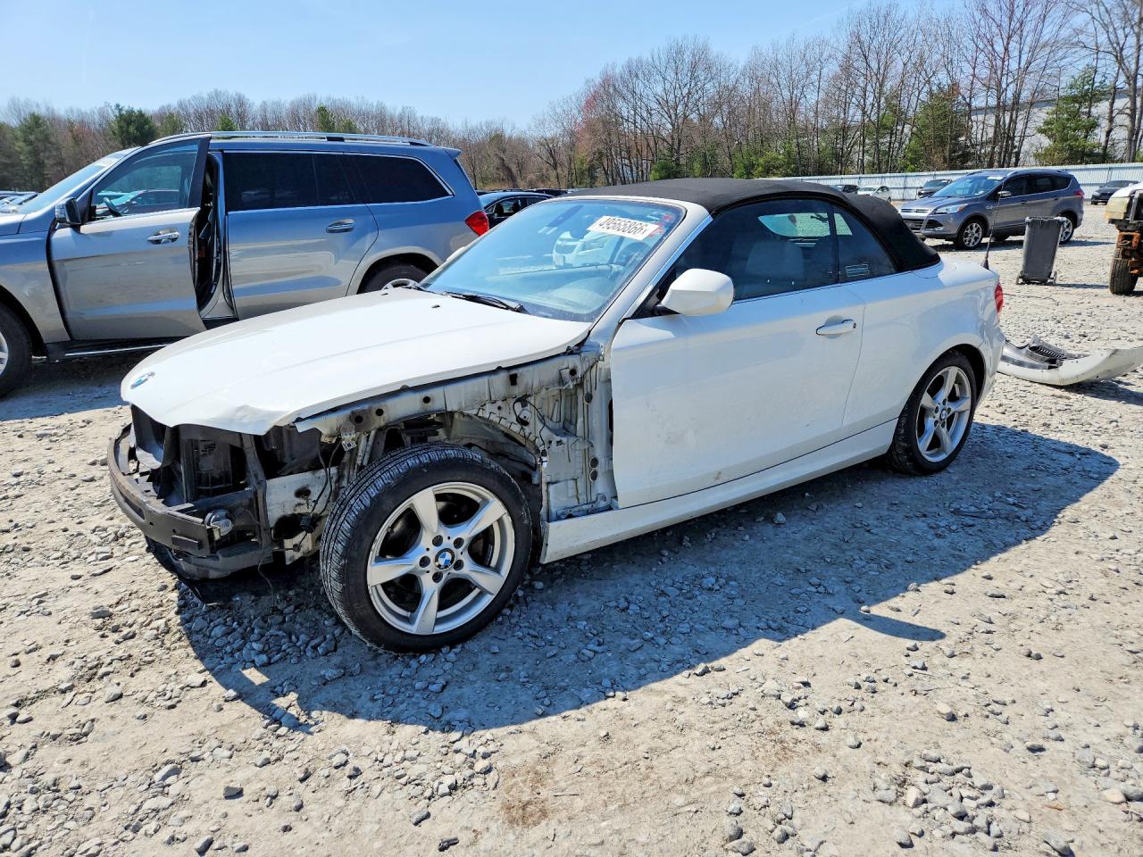 2012 Bmw 128 I White vin: WBAUN1C54CVH84402