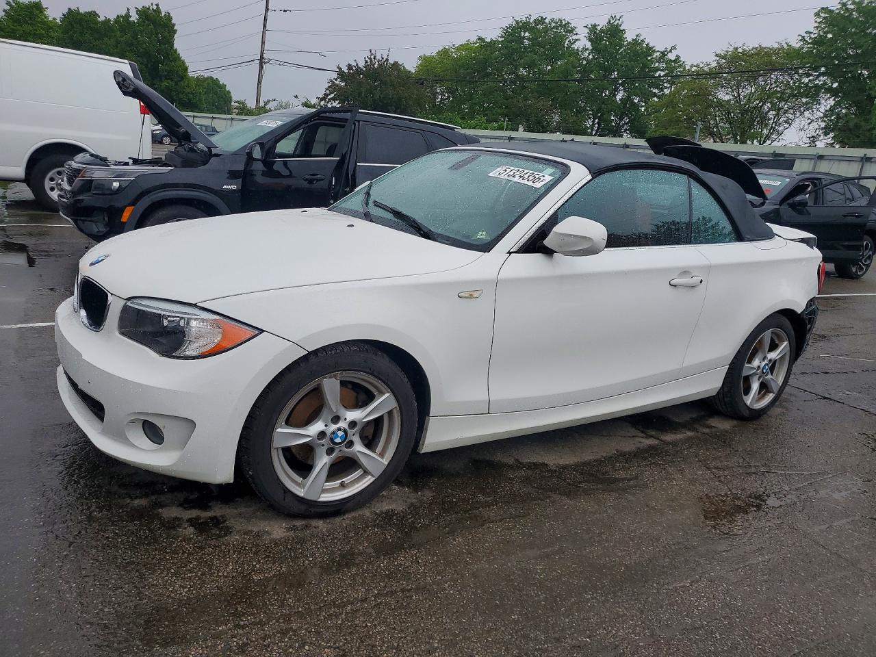 2013 Bmw 128 I White vin: WBAUN1C54DVR00891